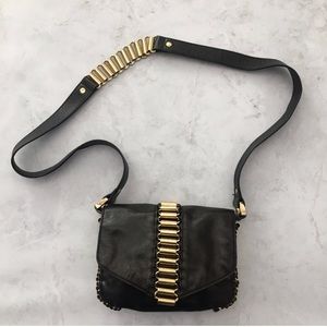 Black leather Ted Baker crossbody bag